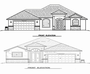 port saint lucie drafting of exterior wall and footing